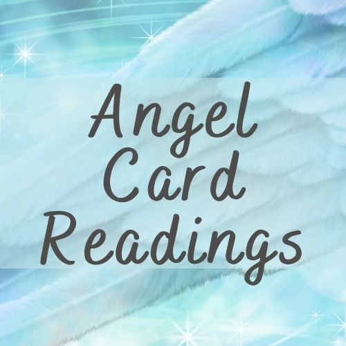 Angel Card Readings with turquoise angel wing tip